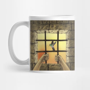 prison hand for freedom Mug